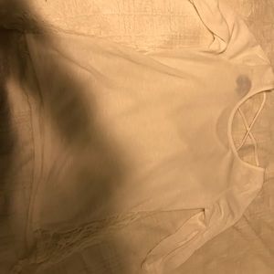 Long sleeve white top